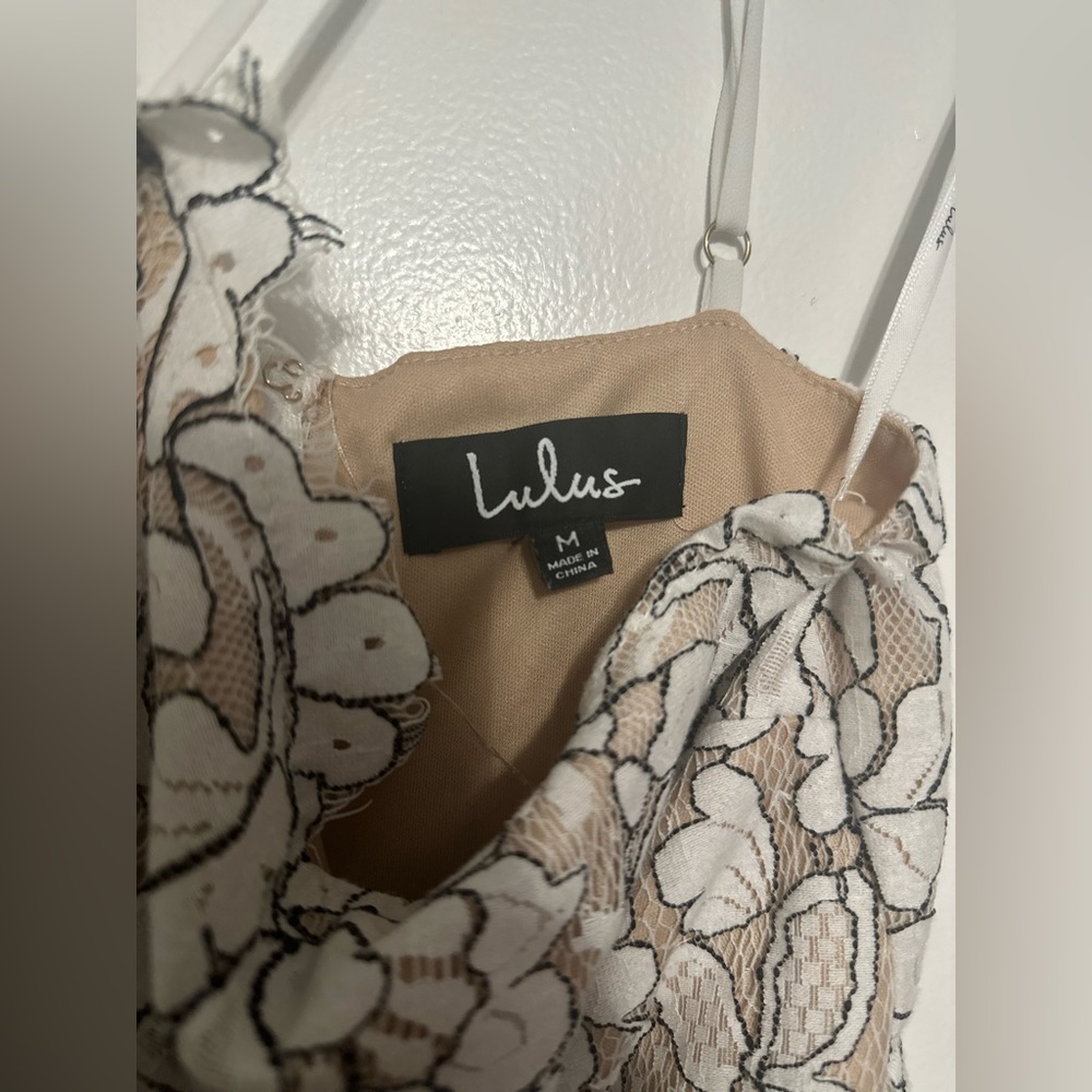 Lulus,floral lace white dress - Picture 2 of 3